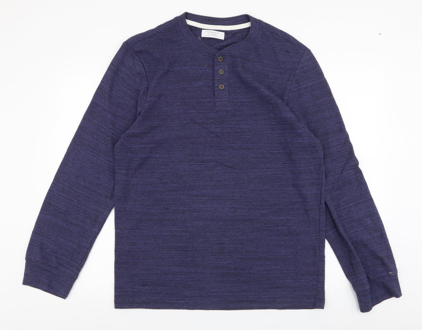 Primark Mens Blue  Cotton Pullover Sweatshirt Size XL
