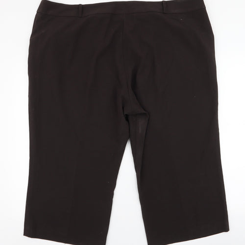 New Look Womens Brown  Polyester Trousers  Size 24 L21 in Regular Zip