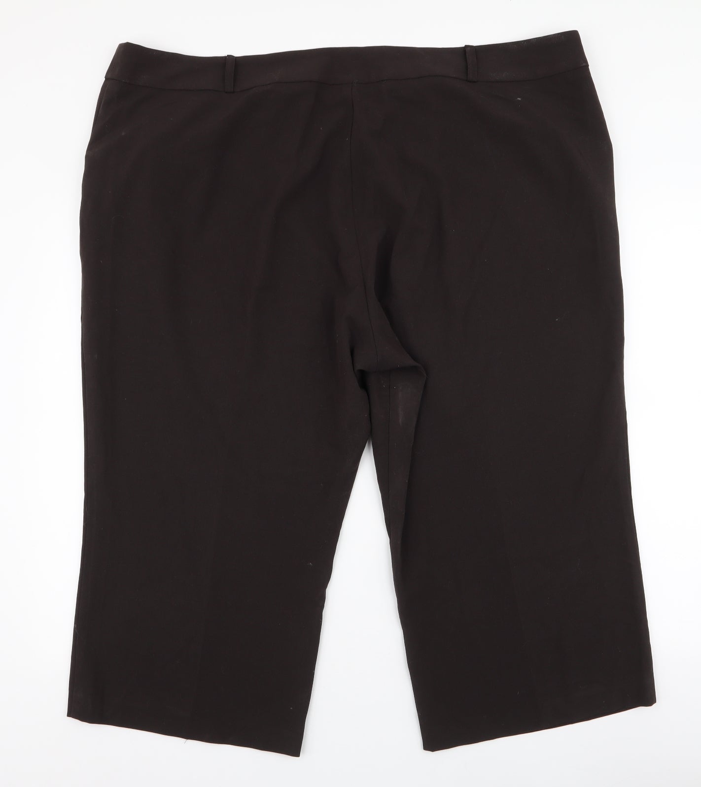 New Look Womens Brown  Polyester Trousers  Size 24 L21 in Regular Zip