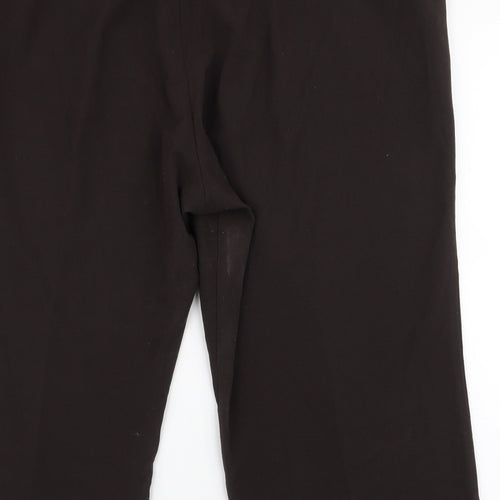 New Look Womens Brown  Polyester Trousers  Size 24 L21 in Regular Zip