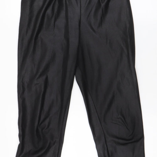 PRETTYLITTLETHING Womens Black  Polyester Dress Pants Trousers Size 8 L25 in Regular Buckle