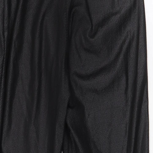 PRETTYLITTLETHING Womens Black  Polyester Dress Pants Trousers Size 8 L25 in Regular Buckle