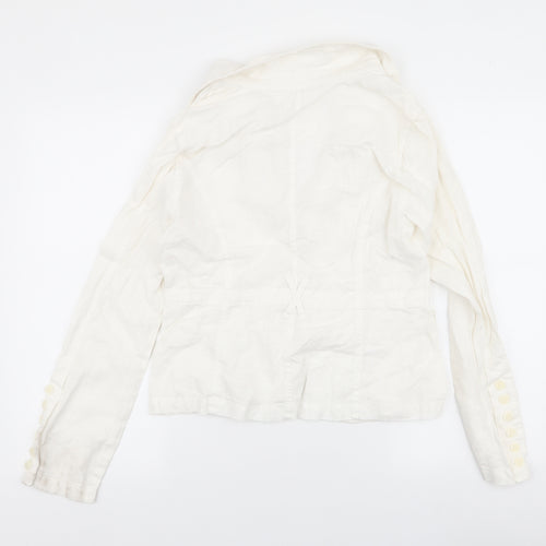 E Studios  Womens Ivory   Jacket  Size M  Button