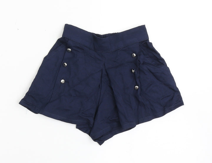 NEXT Girls Black  100% Viscose Cropped Trousers Size 3-6 Months  Pullover