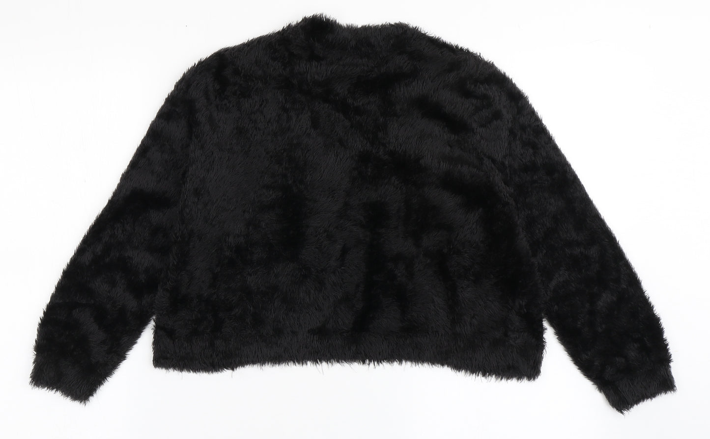Marks and Spencer Womens Black V-Neck  Polyamide Shrug Jumper Size 8