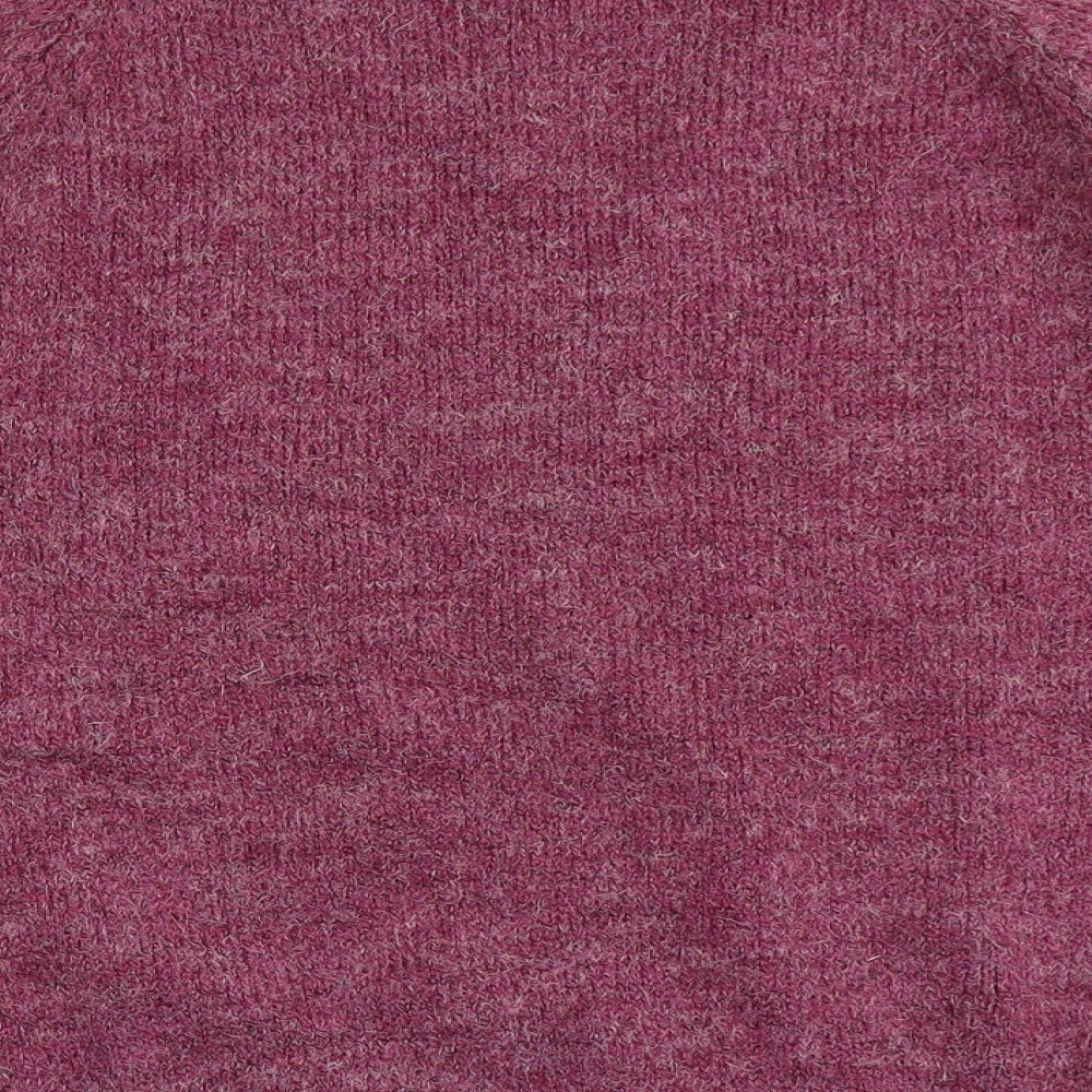 Damart Womens Pink Round Neck  Acrylic Pullover Jumper Size 10
