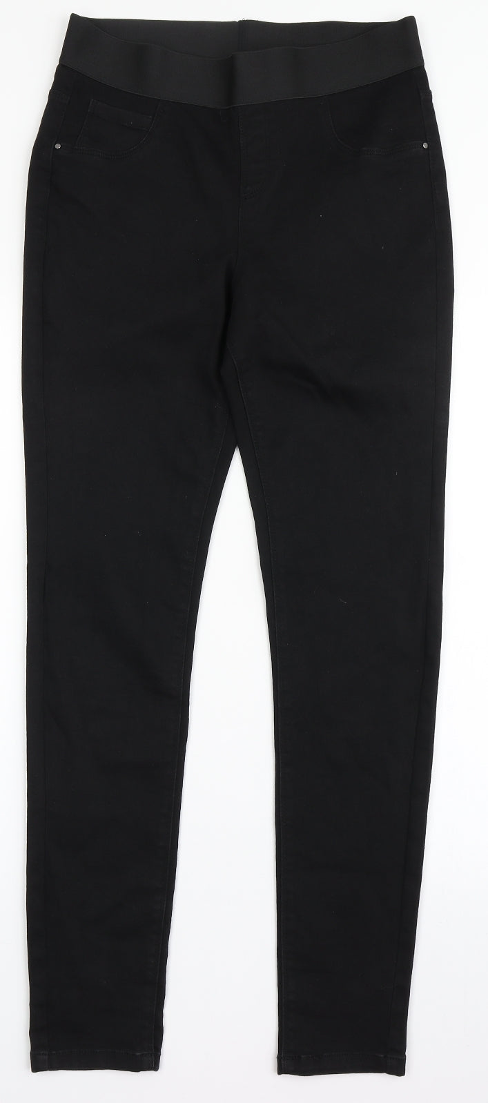 George Womens Black  Cotton Jegging Jeans Size 12 L29 in Regular