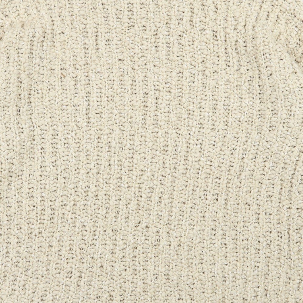 Papaya Womens Beige Mock Neck  Polyester Pullover Jumper Size L