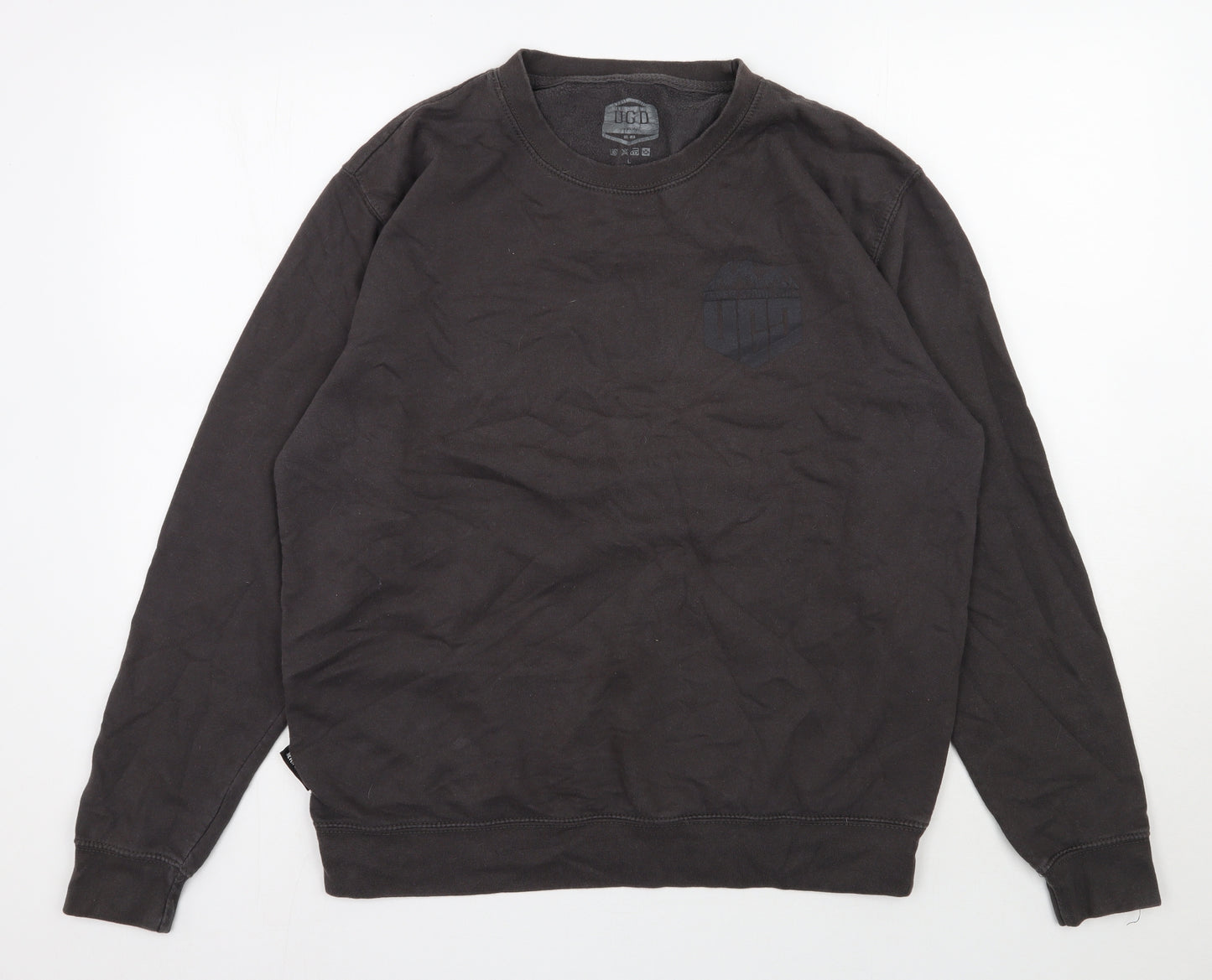 UGD  Mens Grey  Cotton Pullover Sweatshirt Size L