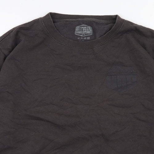UGD  Mens Grey  Cotton Pullover Sweatshirt Size L