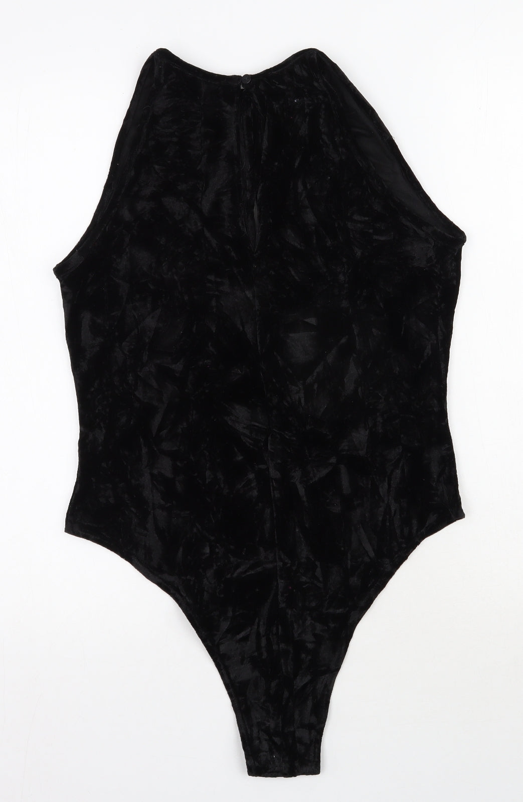 Primark Womens Black  Polyester Bodysuit One-Piece Size 16  Snap