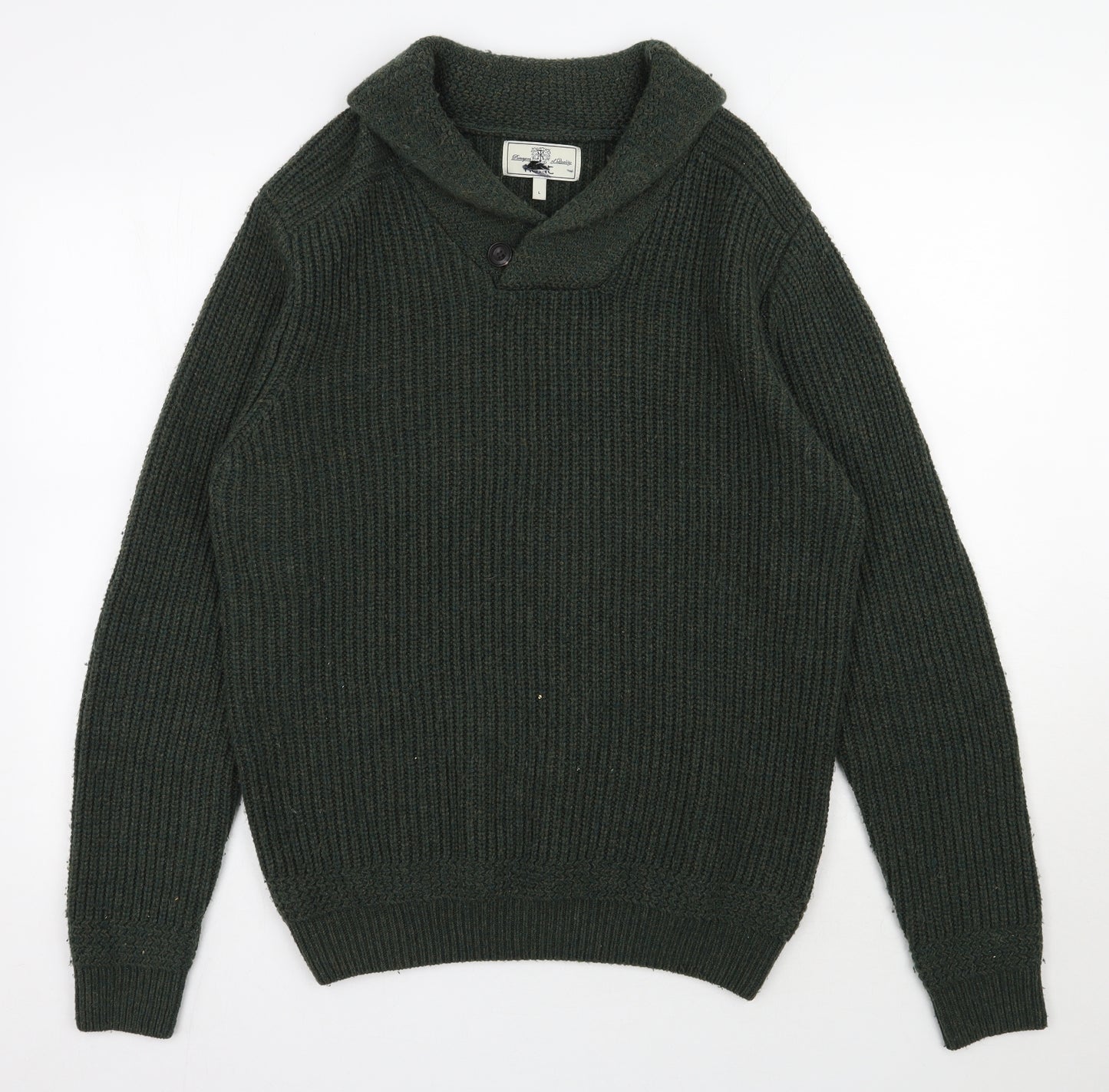 NEXT Mens Green High Neck  Acrylic Pullover Jumper Size L