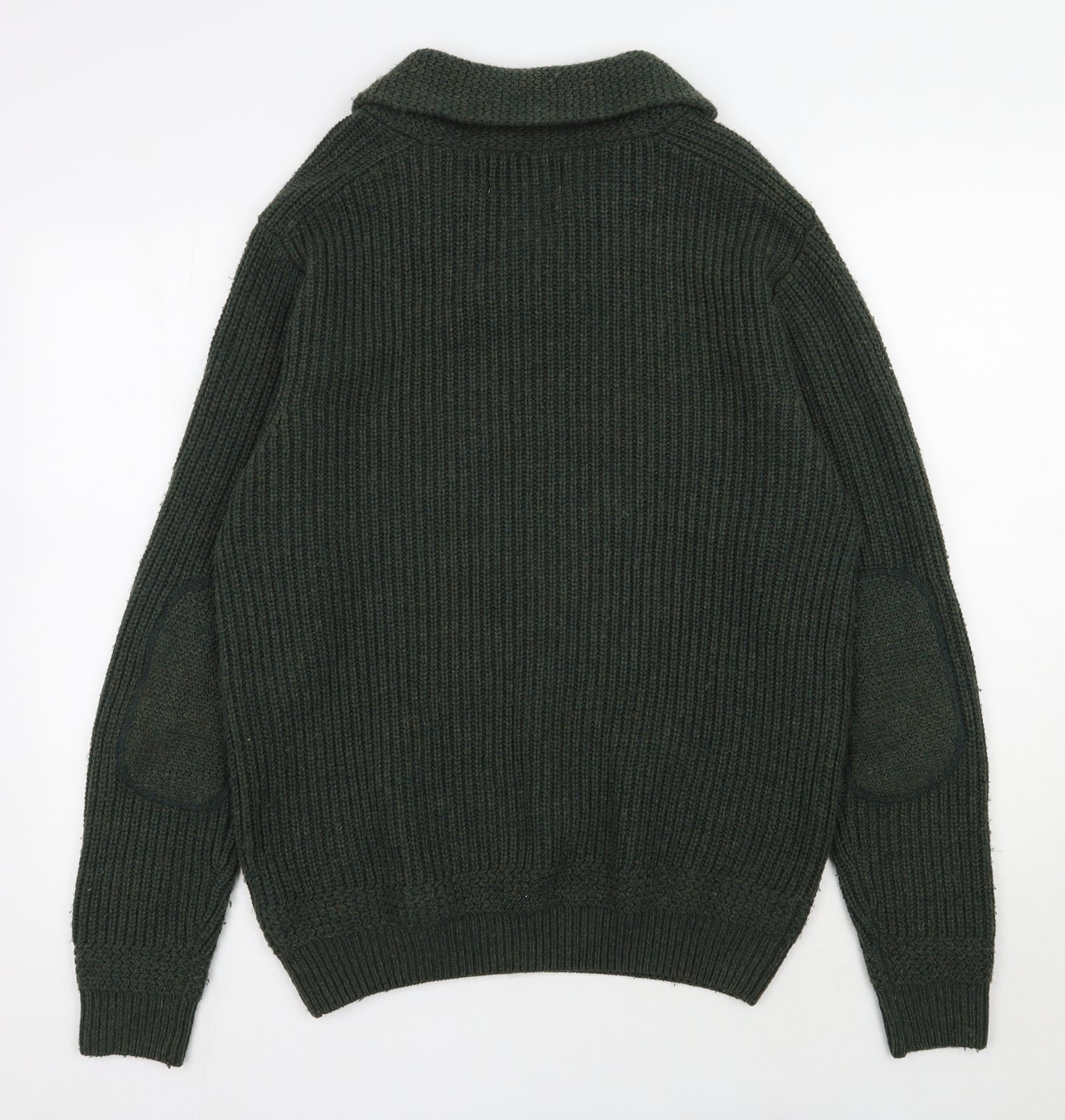 NEXT Mens Green High Neck  Acrylic Pullover Jumper Size L