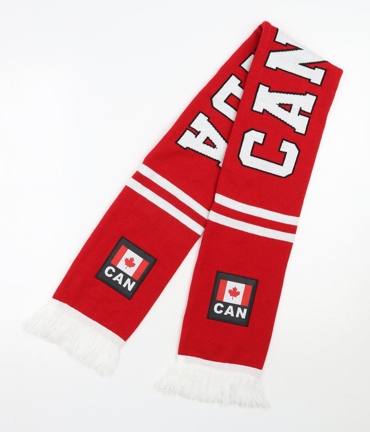Neh.com Unisex Red Acrylic Scarf Size Regular - Canada