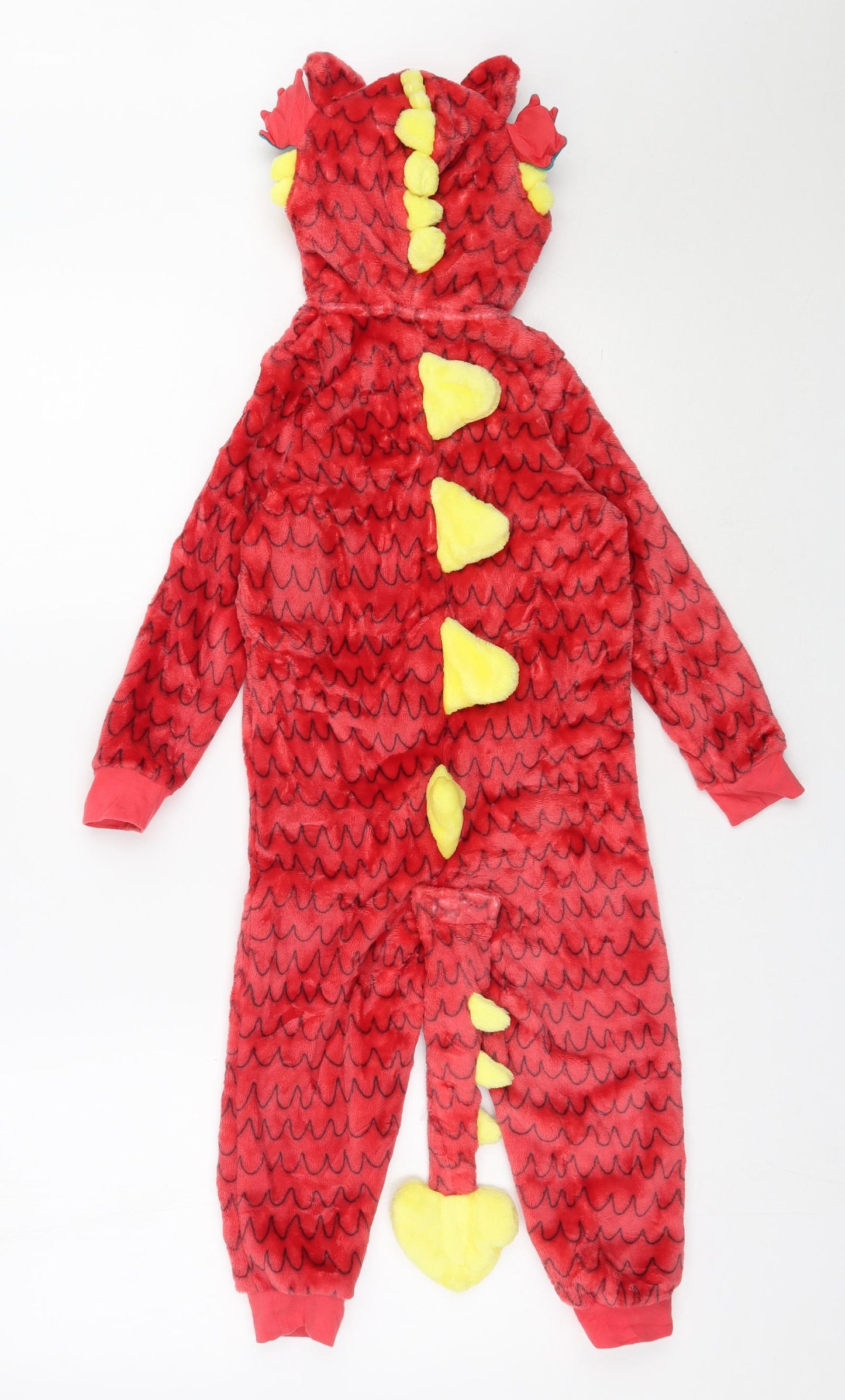 Marks and Spencer Boys Red  Polyester  One Piece Size 3-4 Years  Zip - Dragon