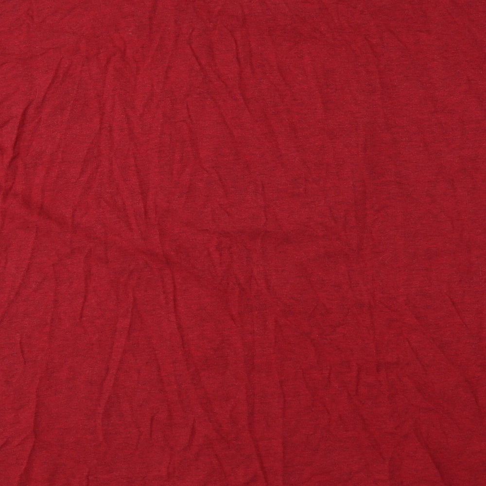 NEXT Womens Red Solid Cotton Top Pyjama Top Size XL