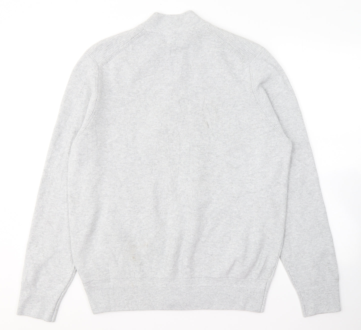 Marks and Spencer Mens Grey  Cotton Full Zip Sweatshirt Size XL