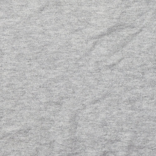 H&M Womens Grey V-Neck  Acrylic Pullover Jumper Size S