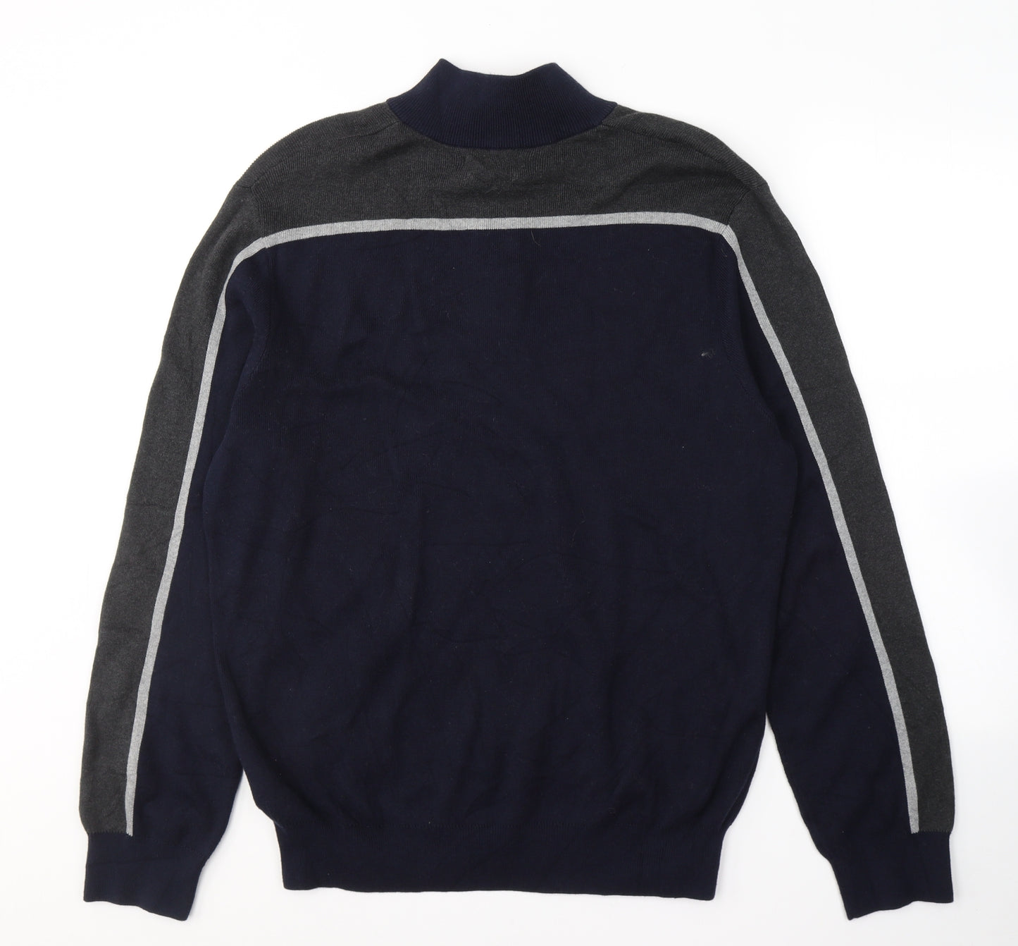 Marks and Spencer Mens Blue  Cotton Pullover Sweatshirt Size XL