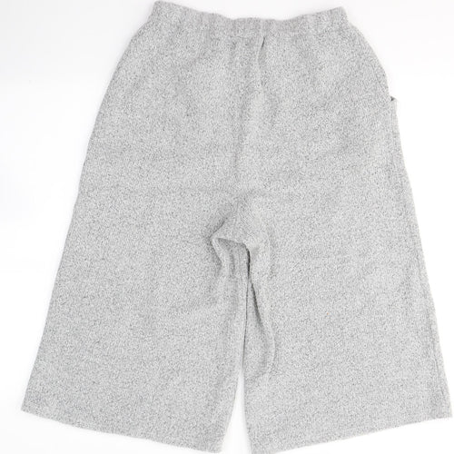 Native Youth Womens Grey  Acrylic Cropped Trousers Size S L20 in Regular