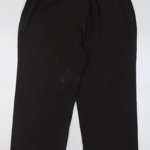 Jennifer & Grace Womens Brown  Polyester Trousers  Size 16 L27 in Regular Hook & Eye