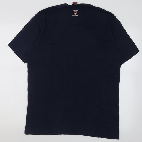 Obscene Clothing Mens Black  Cotton  T-Shirt Size L Crew Neck