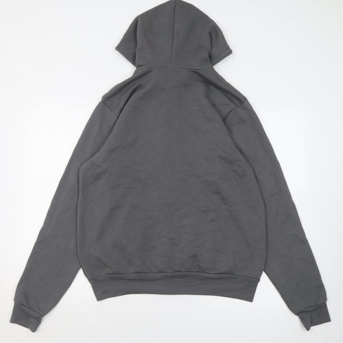 Canvas Womens Grey  Cotton Full Zip Hoodie Size M  Zip - homebody