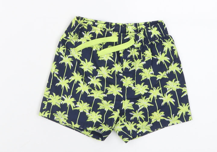 priamrk Boys Green Polyester Cropped Trousers Size 12-18 Months Tie