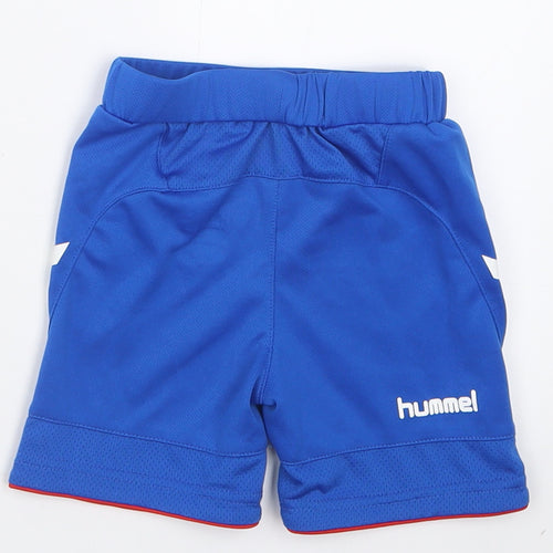 Hummel Boys Blue  Polyester Cropped Trousers Size 12-18 Months  Tie