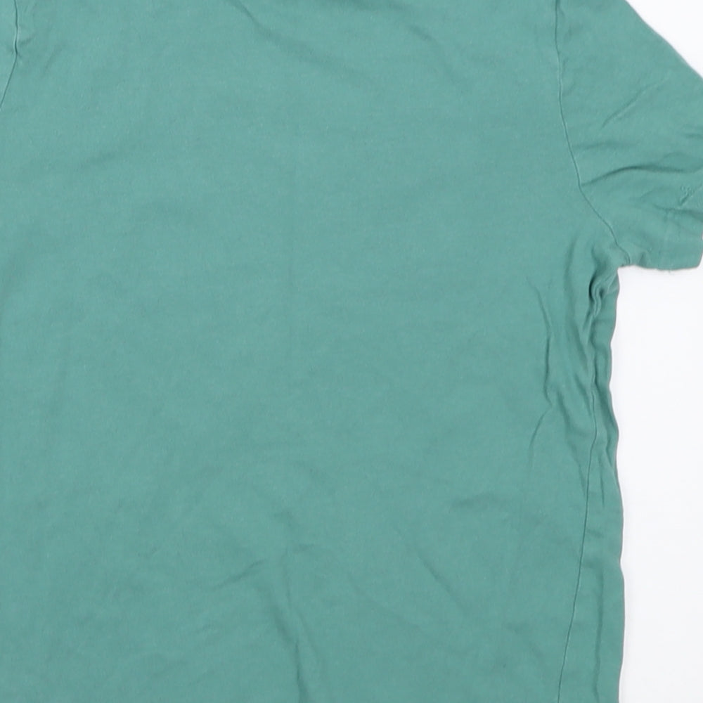 F&F Boys Green  Cotton Basic T-Shirt Size 6-7 Years Crew Neck Pullover - monster jam