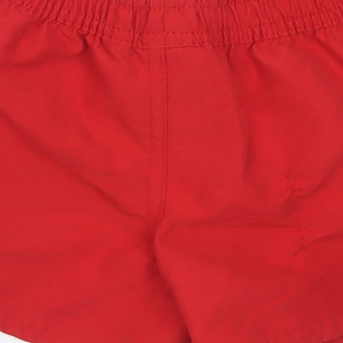 Primark Boys Red  Polyester Cropped Trousers Size 9-12 Months  Tie