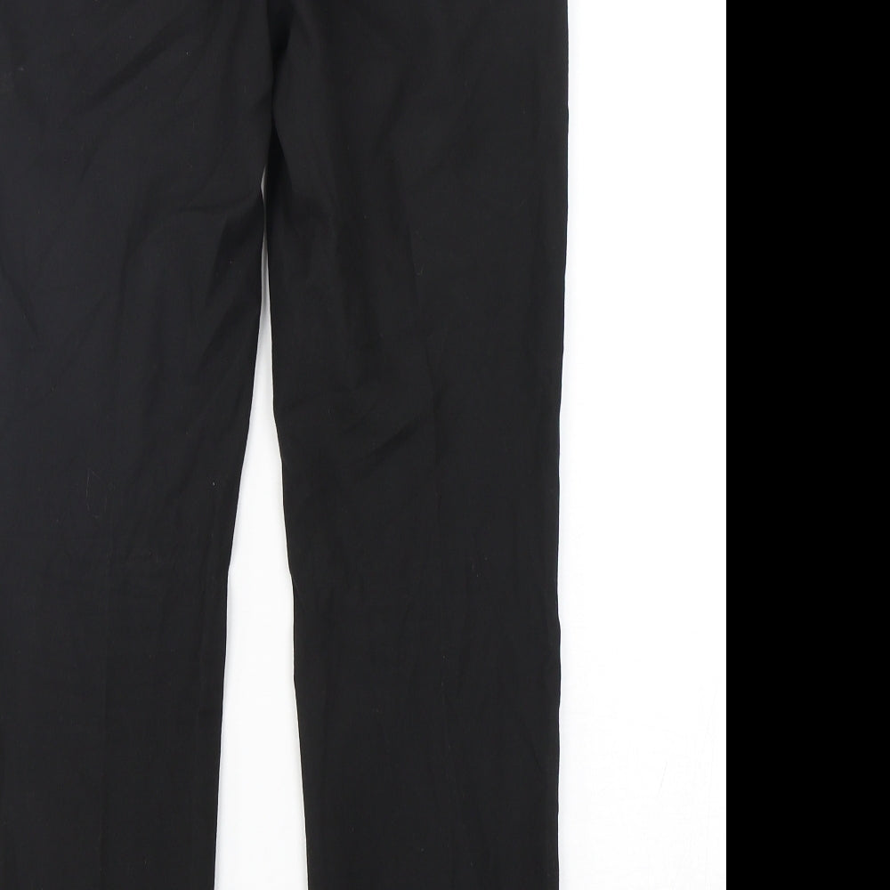 NEXT Mens Black  Polyester Trousers  Size 30 L29 in Regular