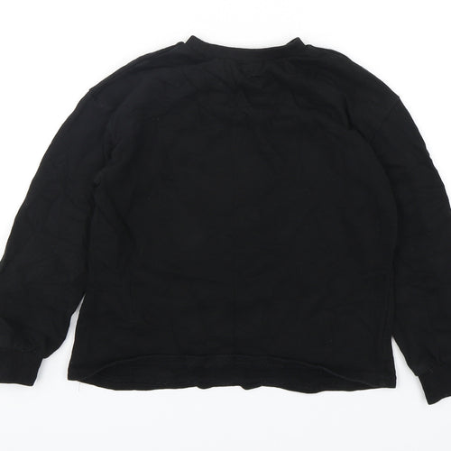 Shein  Girls Black  Cotton Pullover Sweatshirt Size 9 Years  Pullover