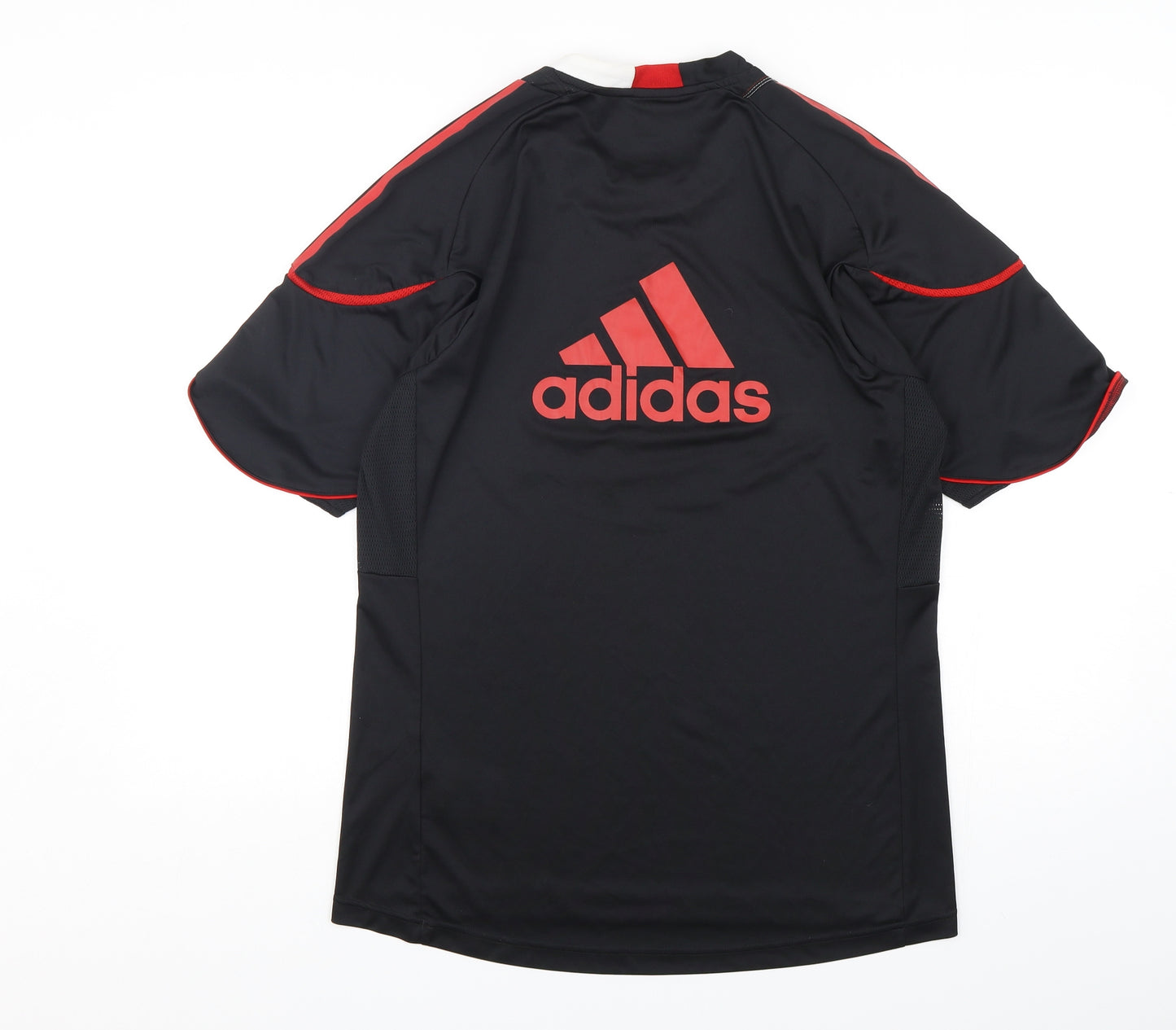 adidas Mens Black  Polyester Basic T-Shirt Size XL Round Neck Pullover - Liverpool FC