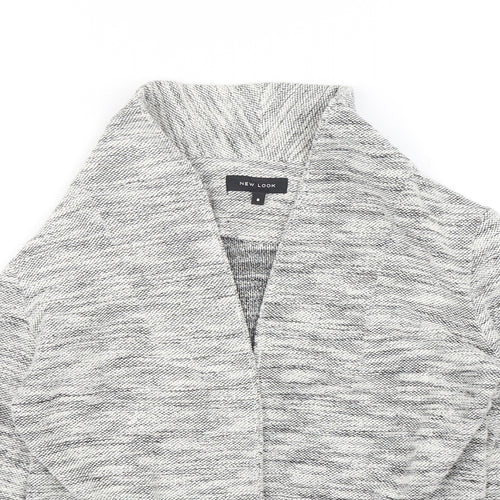 New Look Womens Grey  Cotton Jacket Blazer Size 8