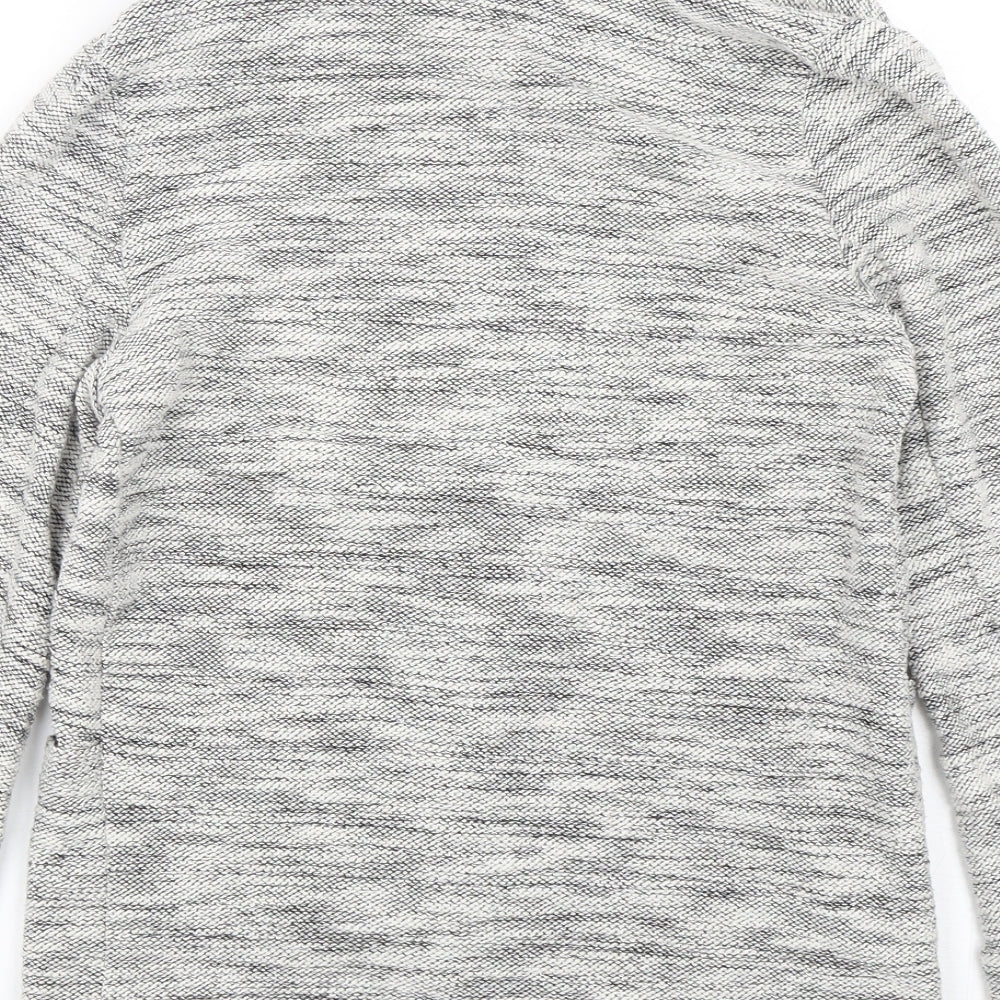 New Look Womens Grey  Cotton Jacket Blazer Size 8