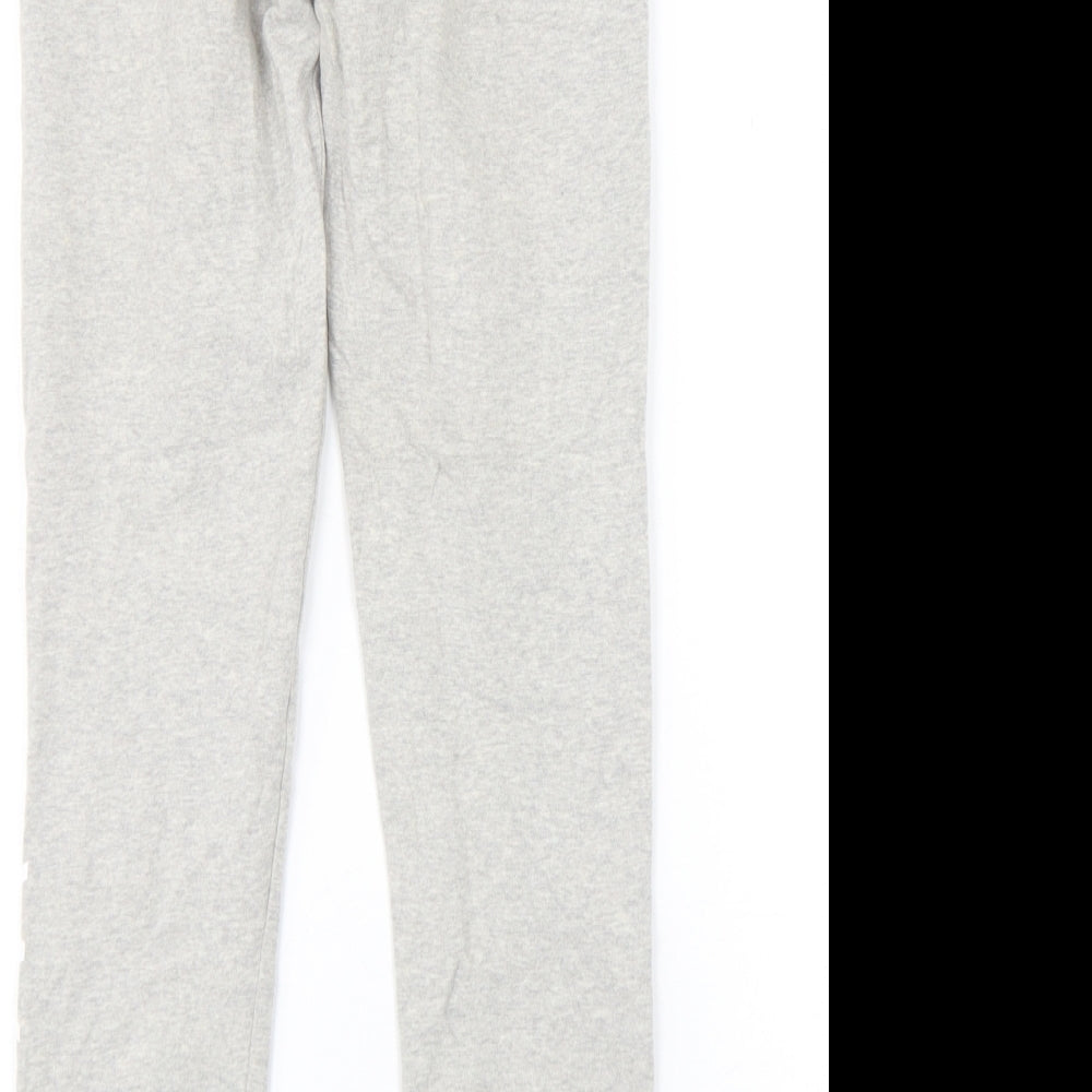 Jack Wills Womens Grey  Cotton Sweatpants Trousers Size 8 L30 in Regular Drawstring