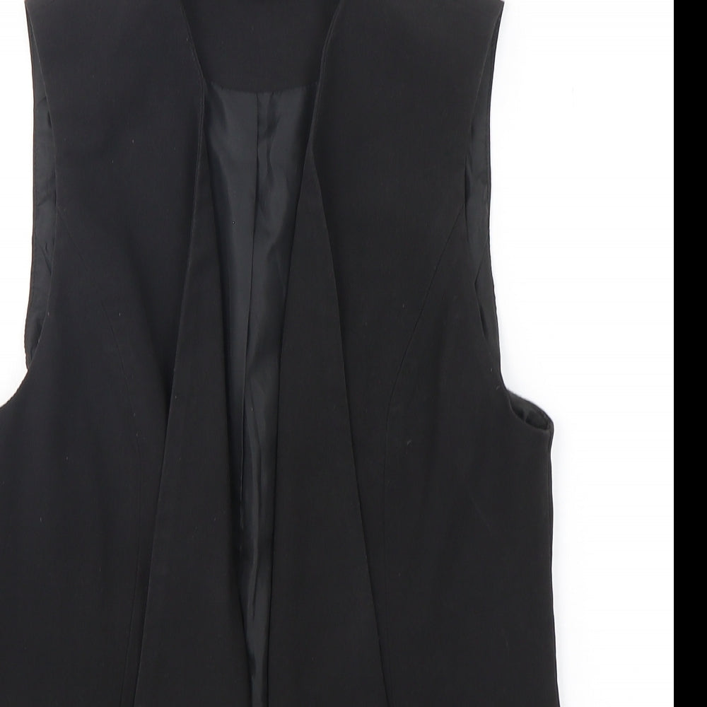 Atmosphere Womens Black  Polyester Jacket Suit Waistcoat Size 10