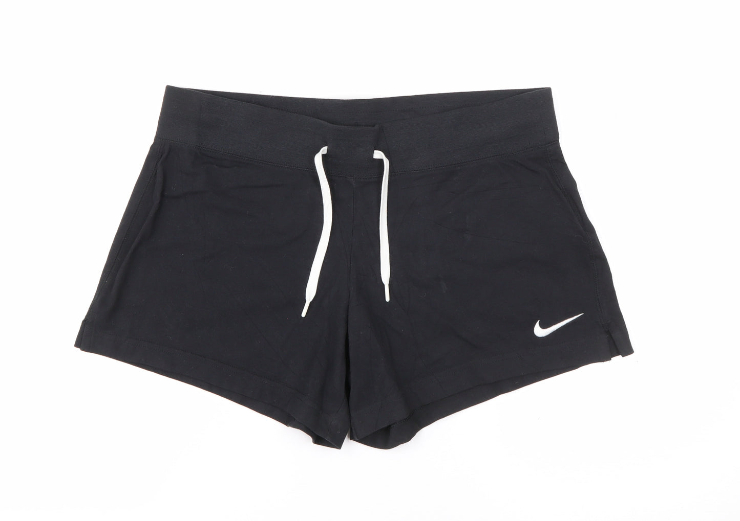 Nike Womens Black  Cotton Biker Shorts Size M  Regular