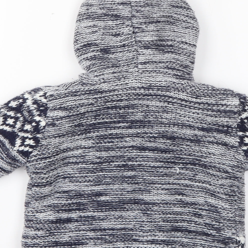 George Baby Blue  Acrylic Cardigan Jumper Size 6-9 Months  Button