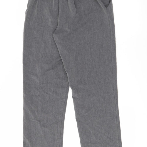 Preworn Womens Grey  Polyester Trousers  Size 14 L26.5 in Regular