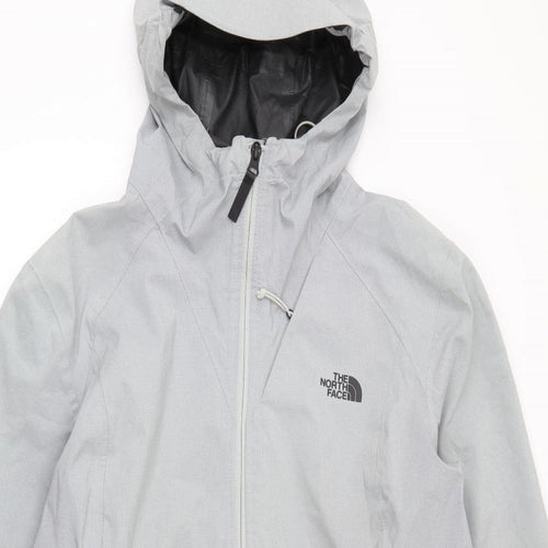The North Face Womens Grey   Rain Coat Coat Size XL  Zip