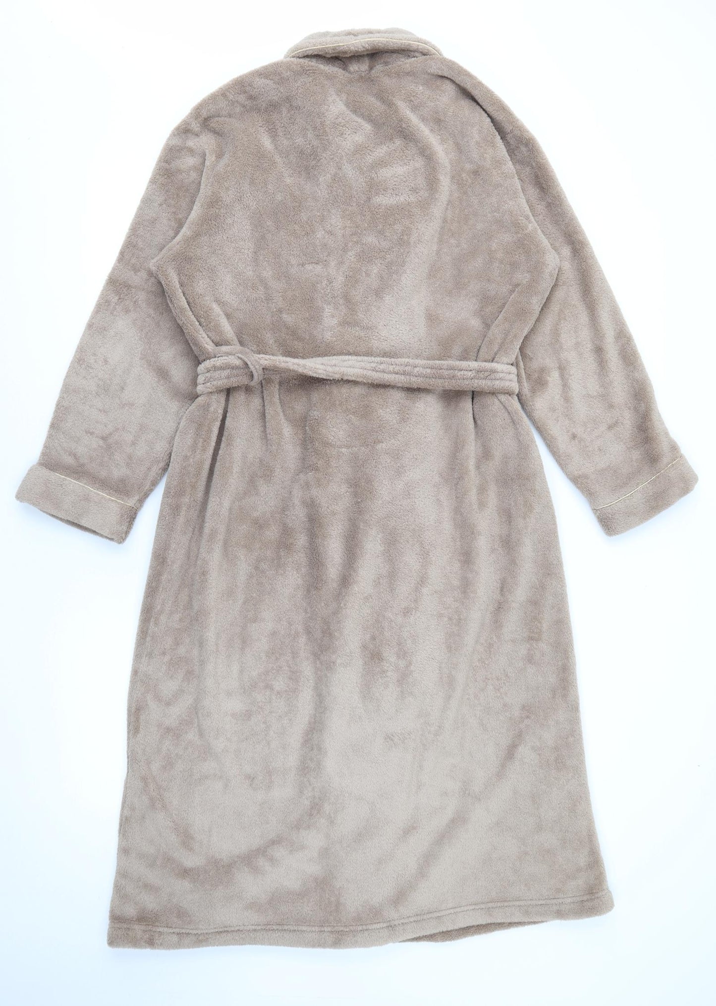 Preworn Womens Brown  Polyester Top Robe Size M  Tie