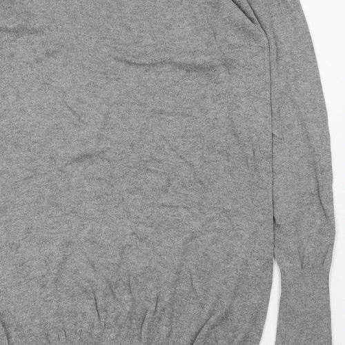 Klass Womens Grey Scoop Neck  Viscose Pullover Jumper Size 8