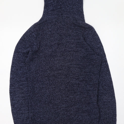 NEXT Womens Blue Round Neck  100% Cotton Pullover Jumper Size 4   - 4-6