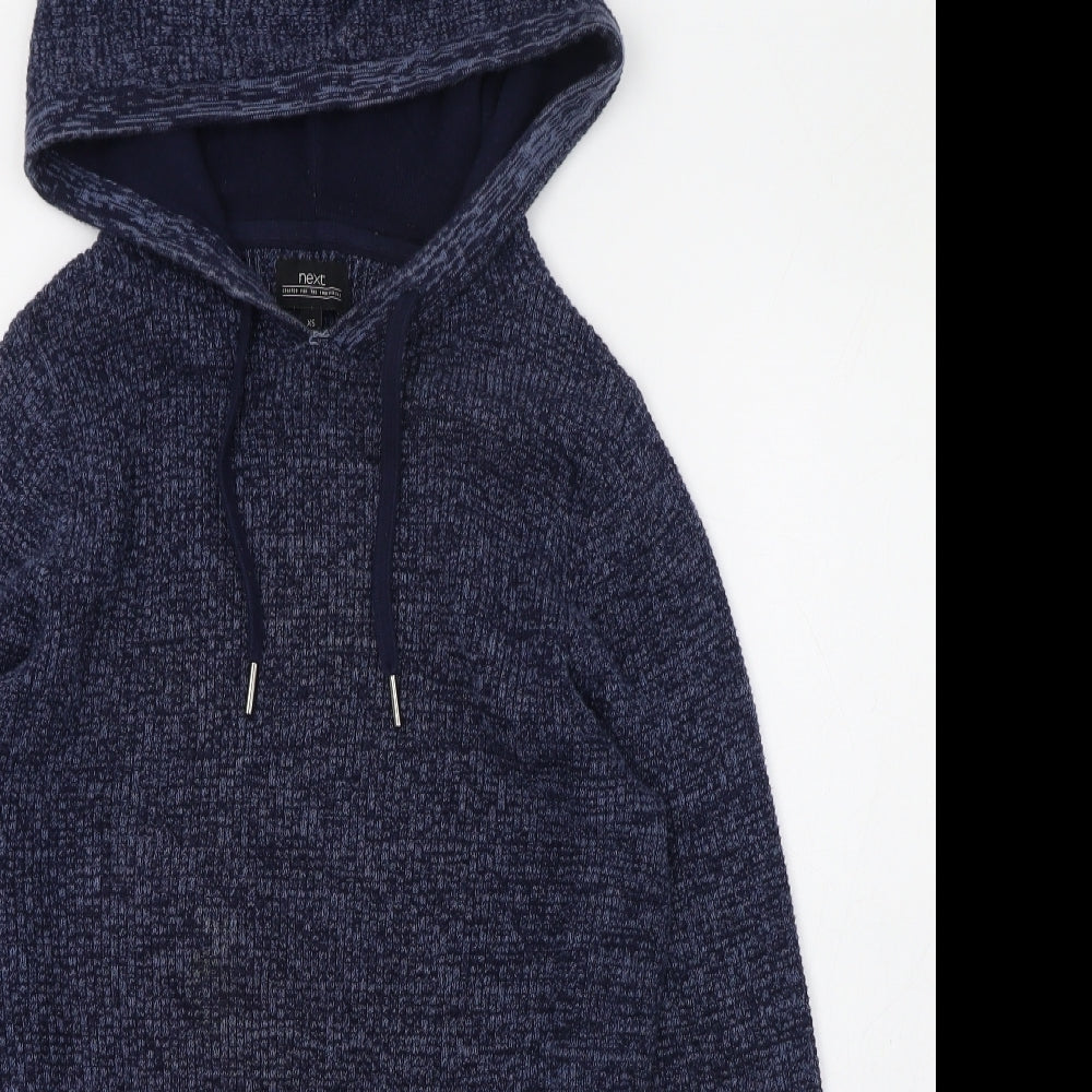 NEXT Womens Blue Round Neck  100% Cotton Pullover Jumper Size 4   - 4-6