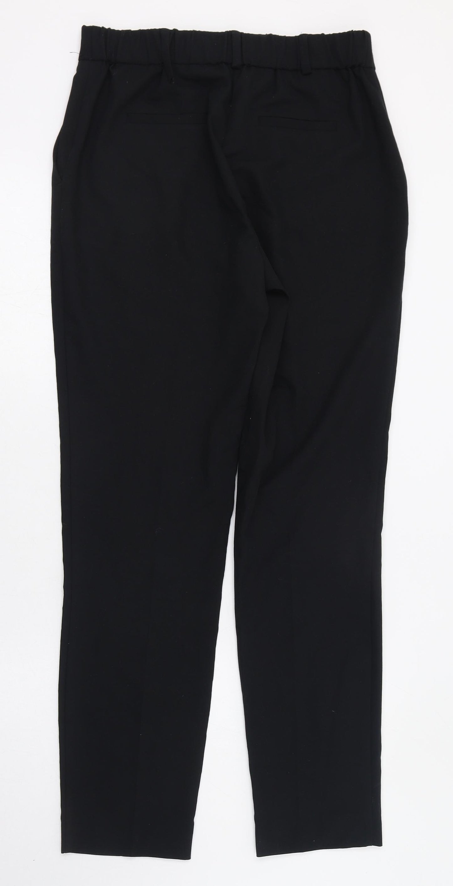 Dunnes Stores Womens Black  Polyester Trousers  Size 8 L28 in Regular Zip