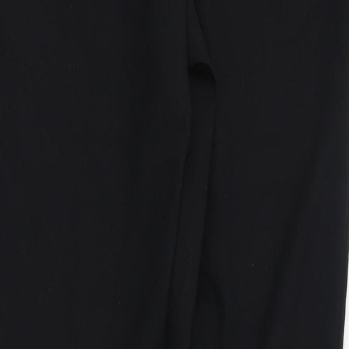 Dunnes Stores Womens Black  Polyester Trousers  Size 8 L28 in Regular Zip