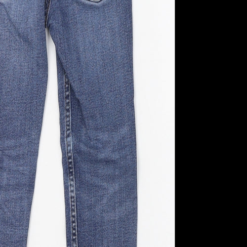 H&M Boys Blue  Cotton Skinny Jeans Size 4-5 Years  Regular Button