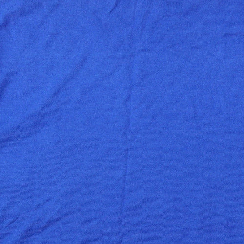 Planet Womens Blue Round Neck  Viscose Pullover Jumper Size M